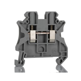 1 Pack of 10 - Phoenix Contact UT 4 Series Grey Feed Through Terminal Block, 0.14 - 4mm², Single-Level, Screw Termination, ATEX