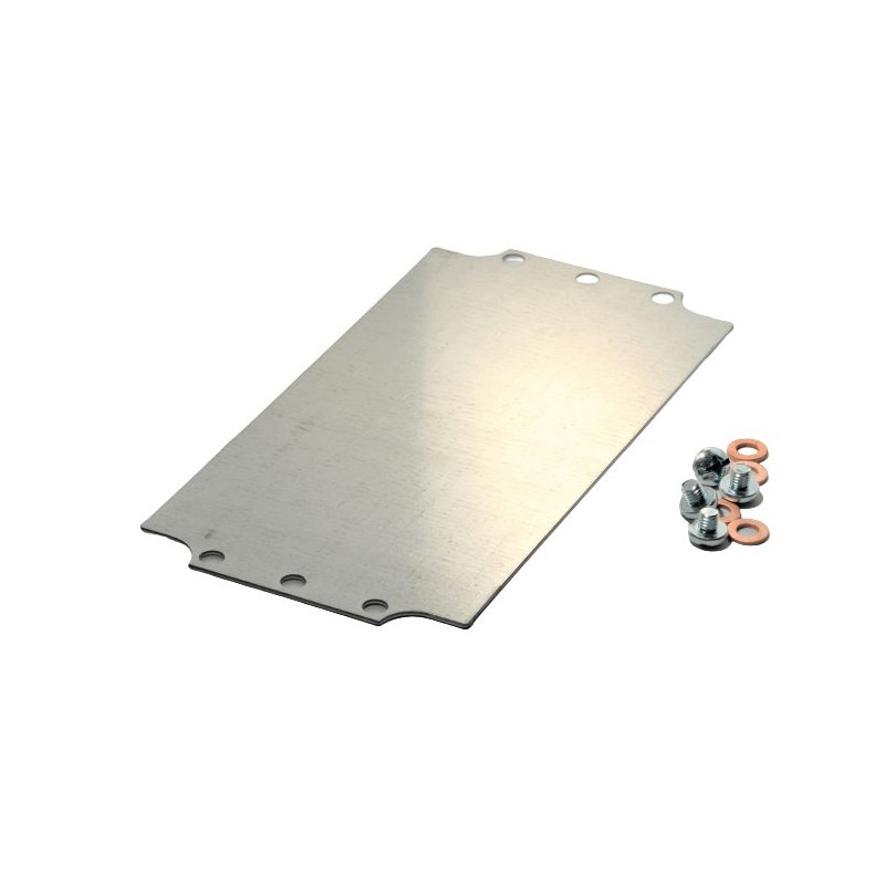 1 pcs - Hammond Steel Mounting Plate, 4.72in W, 219.964mm L for Use with 1590ZGRP123 enclosure