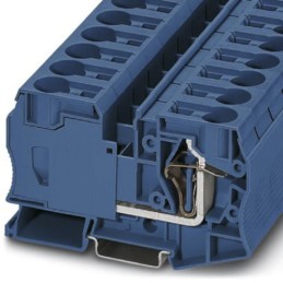 1 pcs - Phoenix Contact ST 35 BU Series Blue Feed Through Terminal Block, 2.5 - 35mm², Single-Level, Spring Clamp