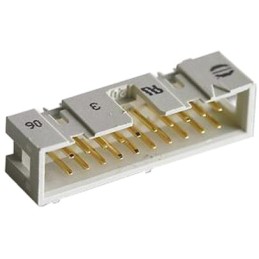 1 pcs - Harting SEK 18 Series Straight Through Hole PCB Header, 20 Contact(s), 2.54mm Pitch, 2 Row(s), Shrouded