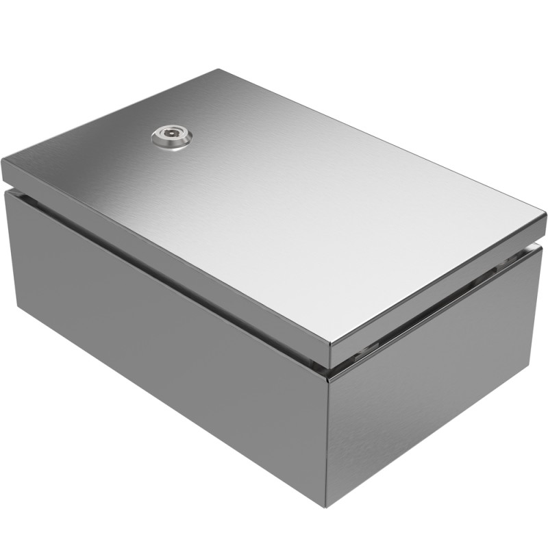 1 pcs - RS PRO 304 Stainless Steel Wall Box, IP66, IP69, 200 mm x 300 mm