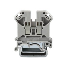 1 Pack of 10 - Phoenix Contact UK 5 N Series Grey DIN Rail Terminal Block, 0.2 - 4mm², Single-Level, Screw Termination