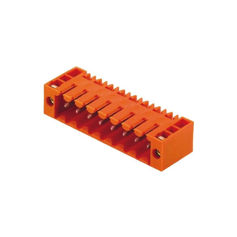 50 pcs - Weidmuller 3.5mm Pitch 12 Way Right Angle Pluggable Terminal Block, Header, Through Hole, Solder Termination