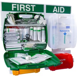 1 pcs - Wall Mounted First Aid Kit for 100 people, 65 cm x 600mm