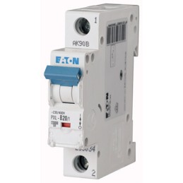 1 pcs - Eaton xPole PXL, S200 MCB, 1P, 20A Curve D, 400V AC, 48V DC, 10 kA Breaking Capacity