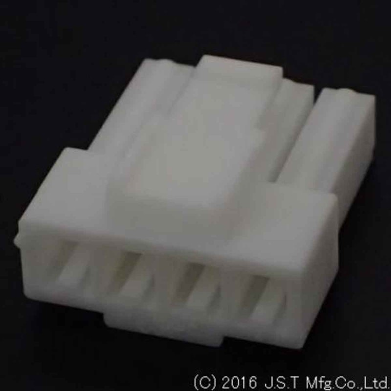 1 Pack of 100 - JST SL 4 Way D-sub Connector Socket, 3.96mm Pitch