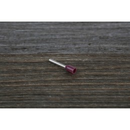 1 Pack of 100 - RS PRO Insulated Crimp Bootlace Ferrule, 8mm Pin Length, 1.1mm Pin Diameter, 0.25mm² Wire Size, Purple