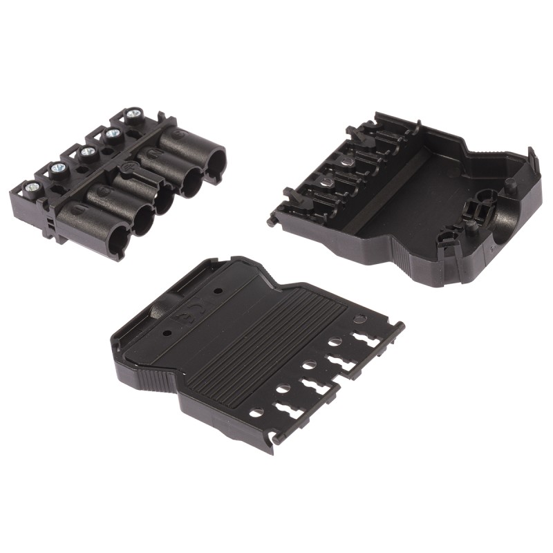 50 pcs - Wieland GST18i5 Series Mini Connector, 5-Pole, Male, Cable Mount, 20A, IP20