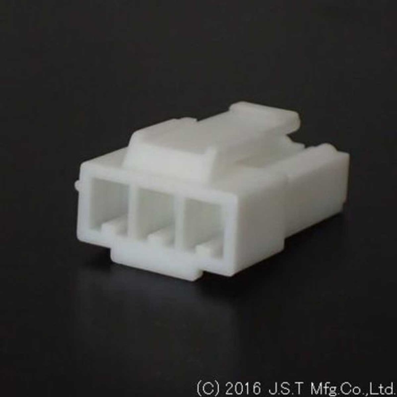 1 Pack of 100 - JST SL 3 Way D-sub Connector Socket, 3.96mm Pitch