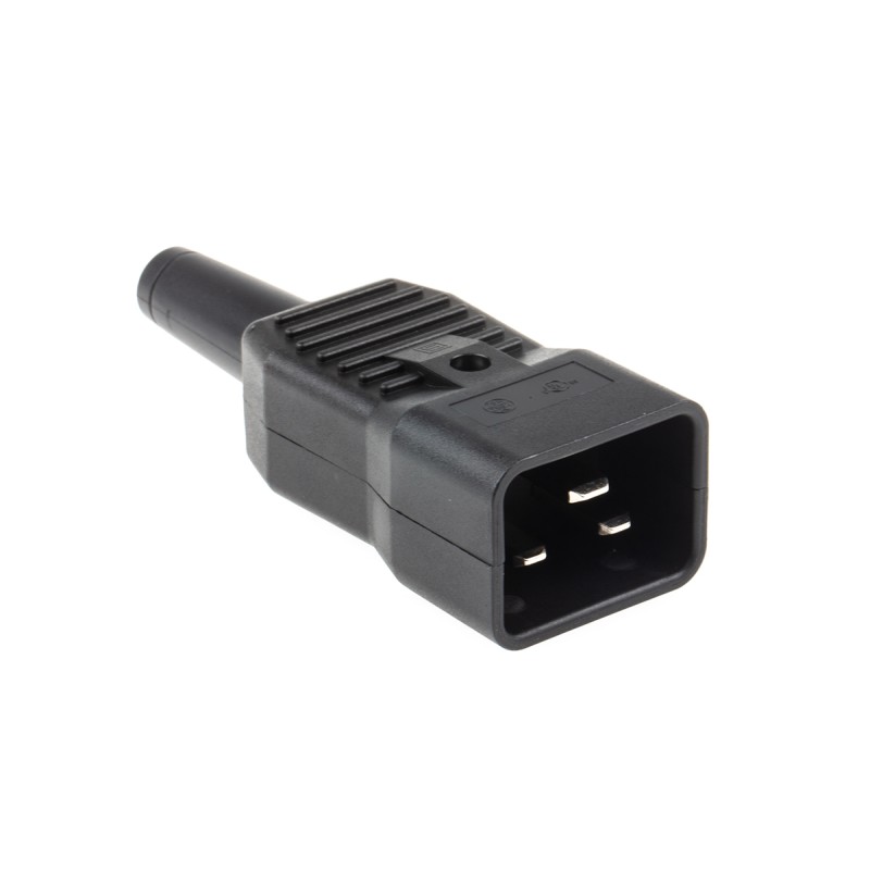 50 pcs - Schurter C20 Cable Mount IEC Connector Male, 16A, 250 V