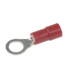 1 Pack of 100 - RS PRO Insulated Ring Terminal, M5 Stud Size, 0.5mm² to 1.5mm² Wire Size, Red