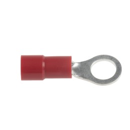 1 Pack of 100 - RS PRO Insulated Ring Terminal, M5 Stud Size, 0.5mm² to 1.5mm² Wire Size, Red