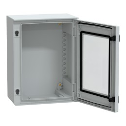 1 pcs - Schneider Electric Thalassa PLM Series PET Wall Box, IP66, Viewing Window, 647 mm x 436 mm x 250mm
