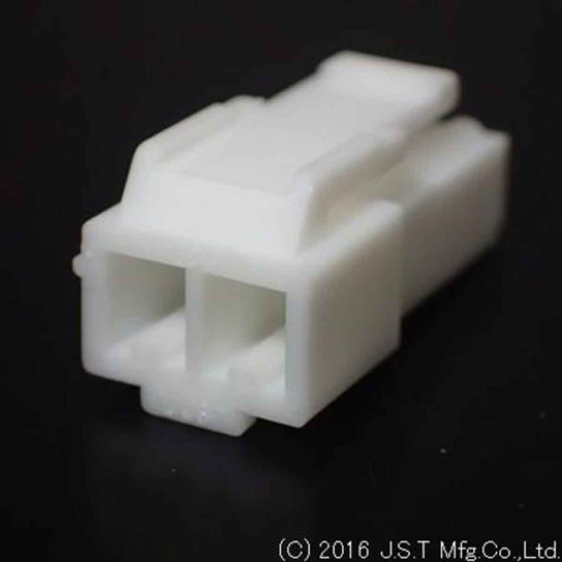 1 Pack of 100 - JST SL 2 Way D-sub Connector Socket, 3.96mm Pitch