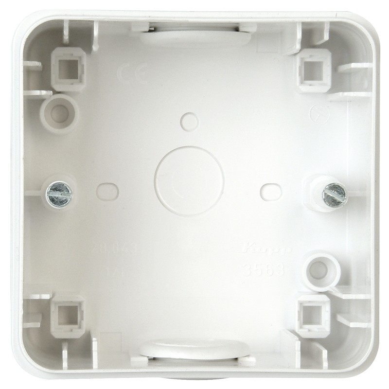 1 pcs - Kopp White Plastic Back Box, IP44