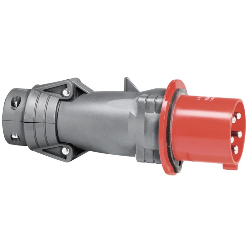 1 pcs - Legrand, Hypra IP44 Cable Mount 3P + N + E Industrial Power Plug, Rated At 64A, 380 - 415 V