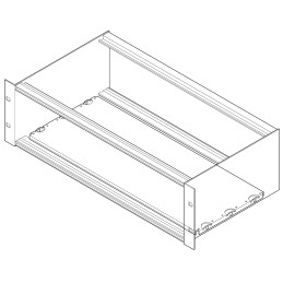 1 pcs - nVent SCHROFF for Use with RatioPac Pro Desktop Case, 220 x 8 x 431.35mm