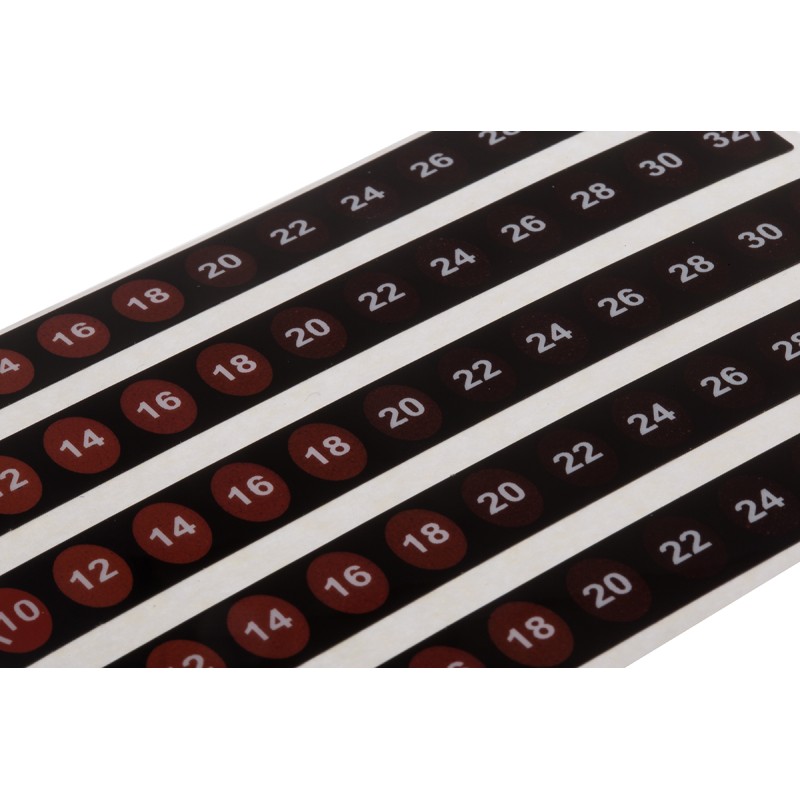 1 Bag of 10 - RS PRO Temperature Label Indicator, 10°C to 32°C, 12 Levels
