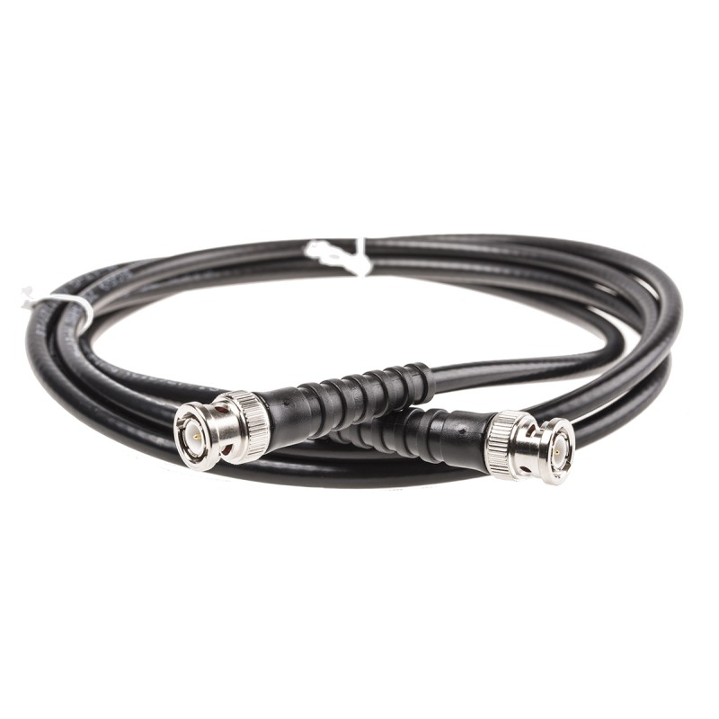 1 pcs - Atem Male BNC to Male BNC Coaxial Cable, 2m, RG59B/U Coaxial, Terminated