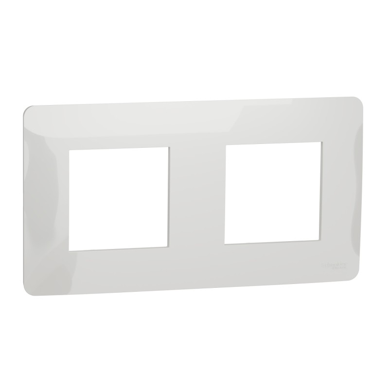1 pcs - White 2 Gang Cover Plate Thermoplastic Cover Plate