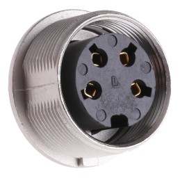 50 pcs - Lumberg, KGV 4 Pole M16 Din Socket, DIN EN 60529, 5A, 250 V ac IP40, Female, Panel Mount