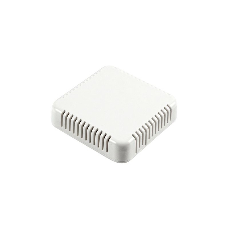 1 pcs - Hammond 1551 Series White ABS Enclosure, IP30, White Lid, 80 x 80 x 20mm