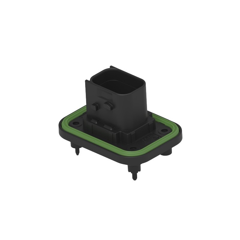 112 pcs - TE Connectivity 1-23781 Series Vertical Panel Mount PCB Header, 7 Contact(s), 6mm Pitch, 2 Row(s), Shrouded