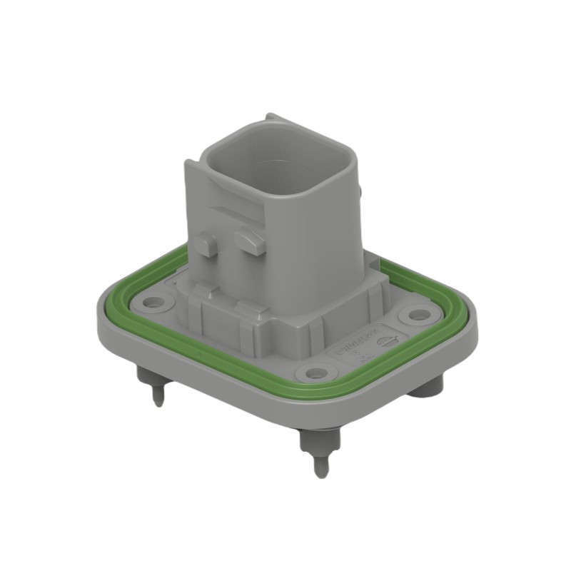 112 pcs - TE Connectivity 2-23774 Series Vertical Panel Mount PCB Header, 4 Contact(s), 6mm Pitch, 2 Row(s), Shrouded