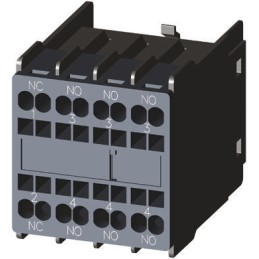 1 pcs - Siemens Auxiliary Contact, 4 Contact, 1NC + 3NO, Snap-On, Sirius Innovation