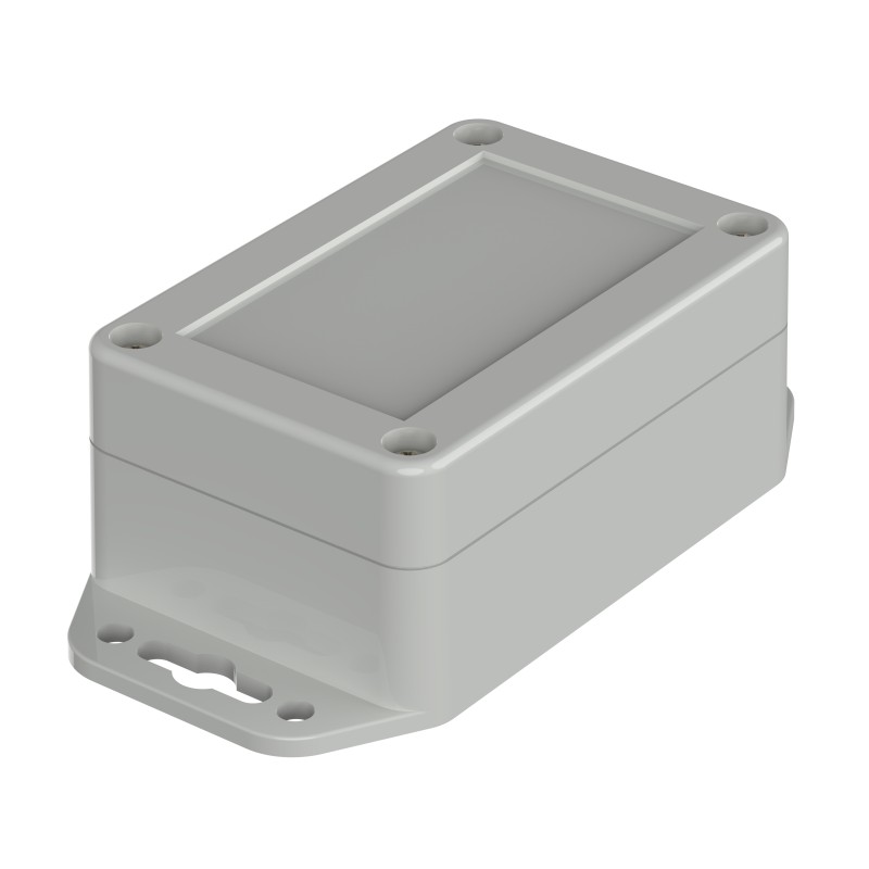 1 pcs - Bopla Euromas X Series Light Grey ABS Enclosure, IP66, IP68, IK07, Flanged, Light Grey Lid, 90 x 60 x 39.9mm