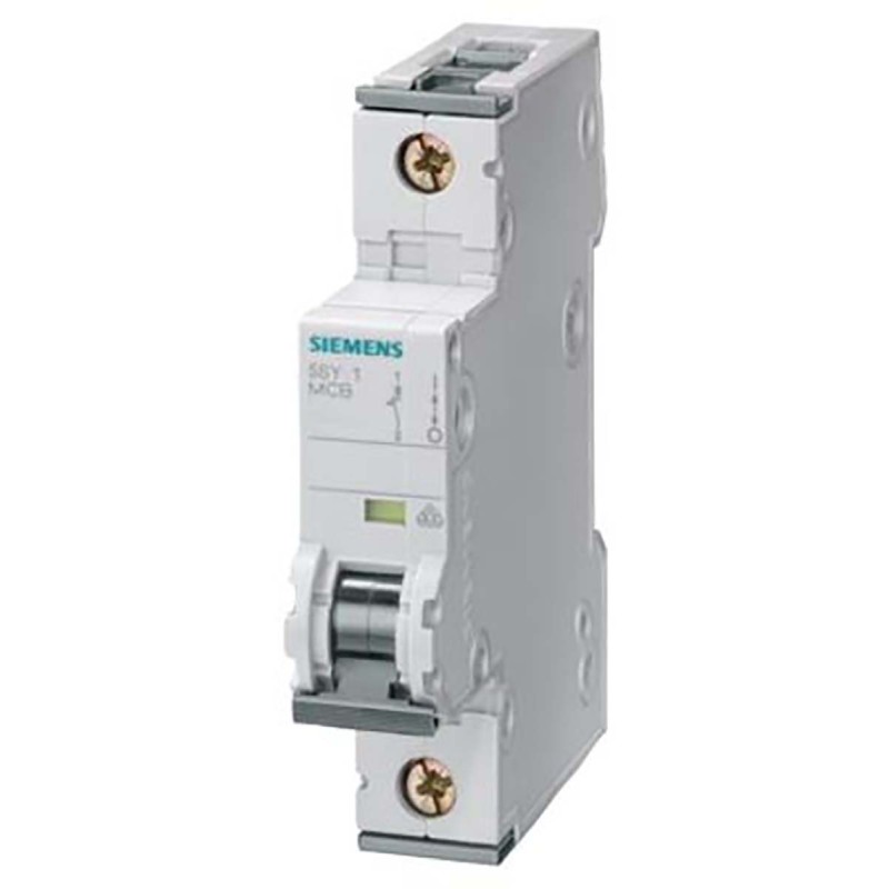 1 pcs - Siemens SENTRON 5SY4 MCB, 1P, 13A Curve B, 10 kA Breaking Capacity