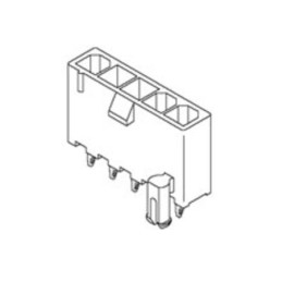 1122 pcs - Molex Mini-Fit Jr. Series Vertical Through Hole PCB Header, 4 Contact(s), 4.2mm Pitch, 1 Row(s), Shrouded