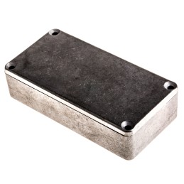 1 pcs - Hammond 1590 Series Natural Die Cast Aluminium Enclosure, IP54, Natural Lid, 100 x 50 x 25.5mm
