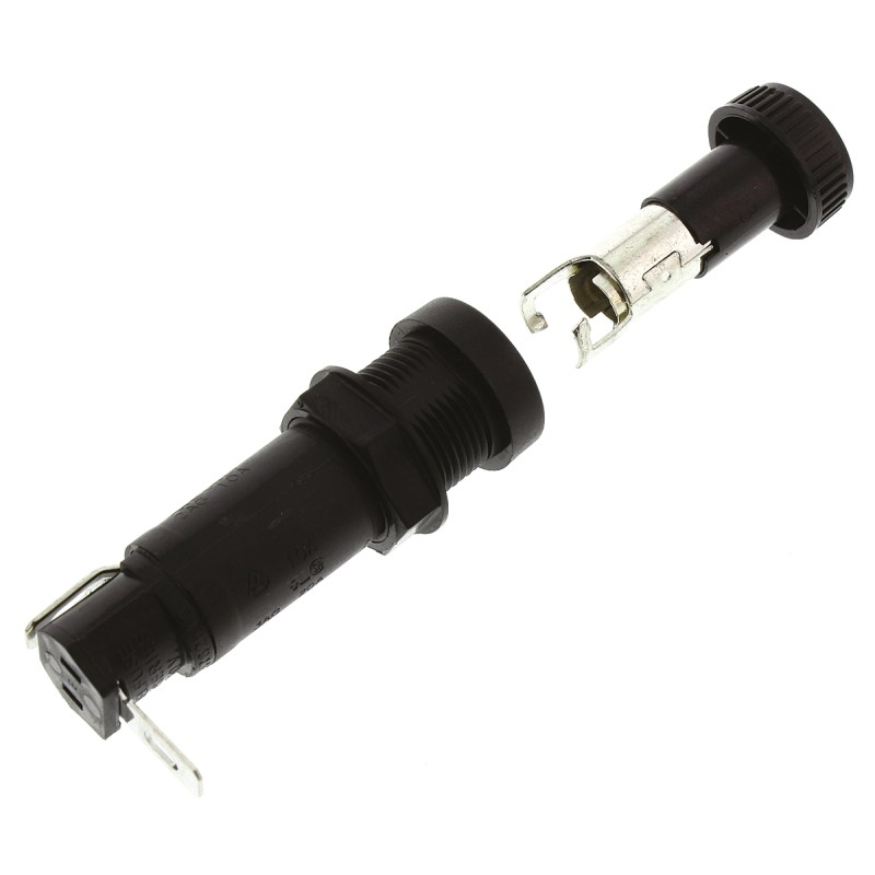 1 pcs - Littelfuse 20A Panel Mount Fuse Holder for 6.3 x 32mm Fuse, 250V ac