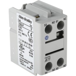 1 pcs - Allen Bradley Auxiliary Contact, 2 Contact, 1NC + 1NO, Front Mount