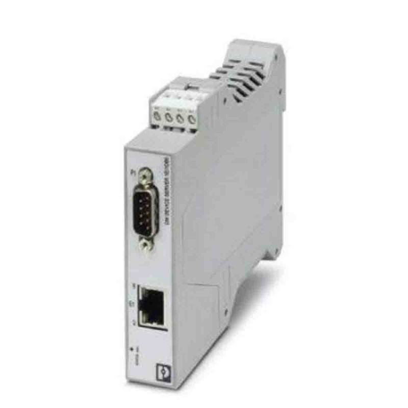 1 pcs - Phoenix Contact Serial Device Server, 1 Ethernet Port, 1 Serial Port, RS232, RS422, RS485 Interface