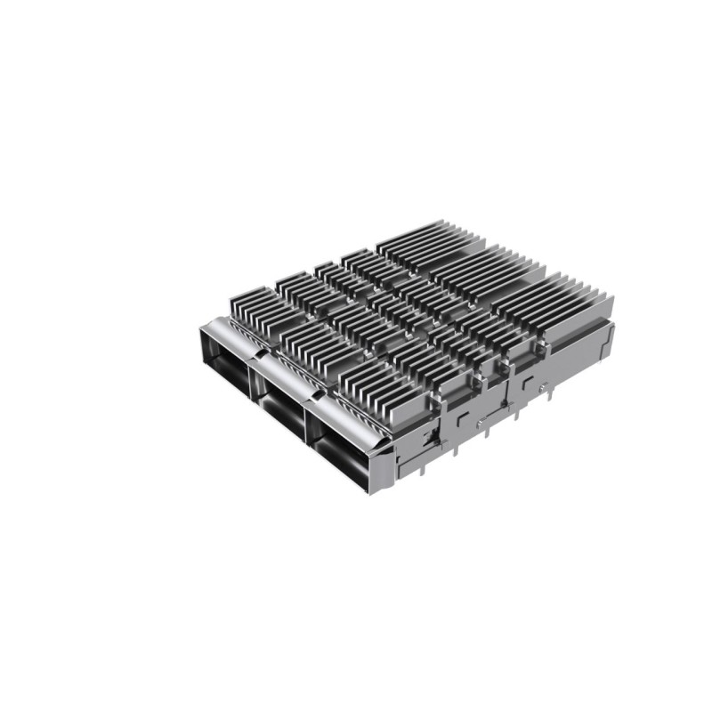 12 pcs - Amphenol Communications Solutions QSFP-DD I/O Connector Plug 76-Position, UE36C3620005A3A