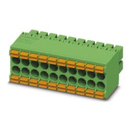 50 pcs - Phoenix Contact 3.5mm Pitch 24 Way Pluggable Terminal Block, Plug, Cable Mount, Spring Cage Termination