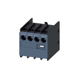 1 pcs - Siemens Auxiliary Contact, 2 Contact, 1NC + 1NO, Snap-On, SIRIUS
