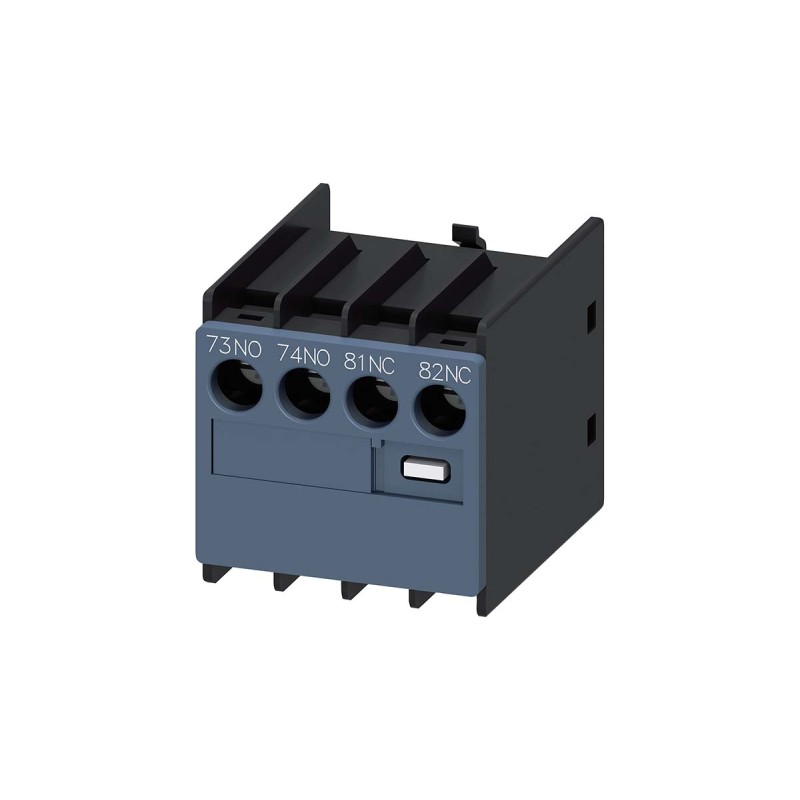 1 pcs - Siemens Auxiliary Contact, 2 Contact, 1NC + 1NO, Snap-On, SIRIUS