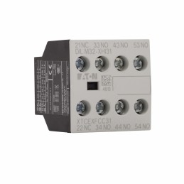 1 pcs - Eaton Auxiliary Contact, 4 Contact, 1NC + 3NO, Front Mount, DILM