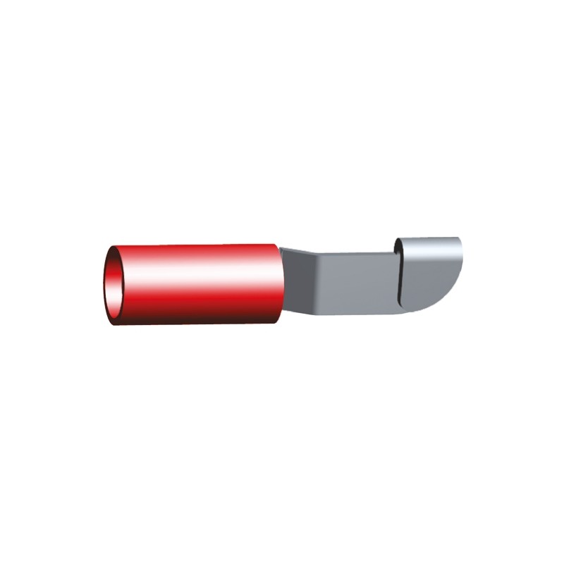 1 Pack of 1000 - TE Connectivity, PIDG Knife Disconnect Splice Connector, Red, Tin 22 - 16 AWG