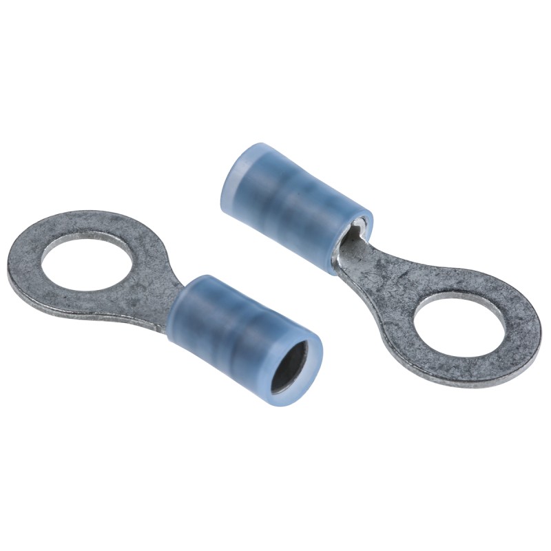 1 Pack of 1000 - Molex, Avikrimp Insulated Ring Terminal, M6 (1/4) Stud Size, 1mm² to 2.5mm² Wire Size