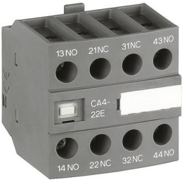 1 pcs - ABB Auxiliary Contact, 4 Contact, 1NC + 3NO, Front Mount