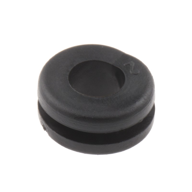 1 Bag of 100 - RS PRO Black PVC 9mm Cable Grommet for Maximum of 6mm Cable Dia.