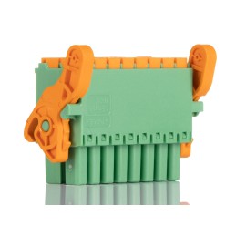 50 pcs - Phoenix Contact 3.5mm Pitch 16 Way Horizontal Pluggable Terminal Block, Plug, Cable Mount, Spring Cage Termination
