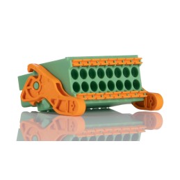 50 pcs - Phoenix Contact 3.5mm Pitch 16 Way Horizontal Pluggable Terminal Block, Plug, Cable Mount, Spring Cage Termination