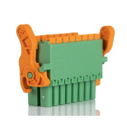 50 pcs - Phoenix Contact 3.5mm Pitch 16 Way Horizontal Pluggable Terminal Block, Plug, Cable Mount, Spring Cage Termination