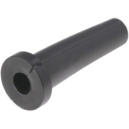 1 Bag of 100 - HellermannTyton Black PVC 9mm Cable Grommet for Maximum of 5.5mm Cable Dia.