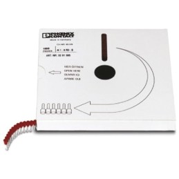 1 Pack of 1000 - Phoenix Contact, AI0.5 - 8 WH-B Insulated Crimp Bootlace Ferrule, 8mm Pin Length, 1.1mm Pin Diameter, 0.5mm² Wi